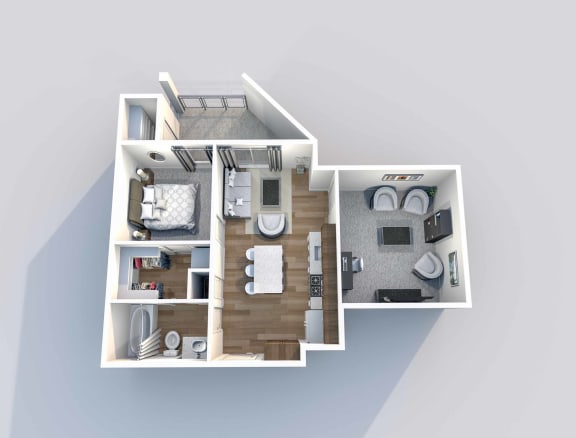 A-9 Floor Plan A-9 Floor Plan at Downtown 360, Salt Lake City