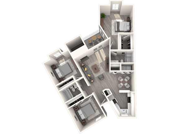 3 bedrooms 2 baths