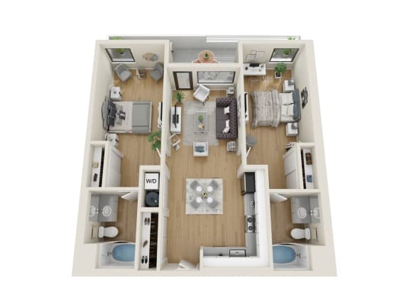 Stratus Floor Plan Stratus Floor Plan at Sora, Inglewood, CA, 90302