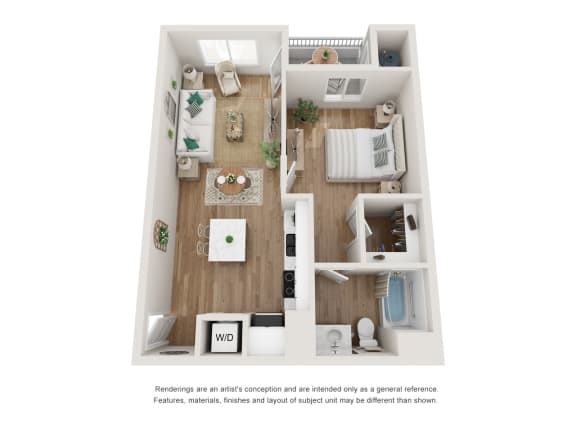 1 bedroom 1 bath Sage 1 bedroom 1 bath Sage at Alma Apartment Homes, Henderson, NV