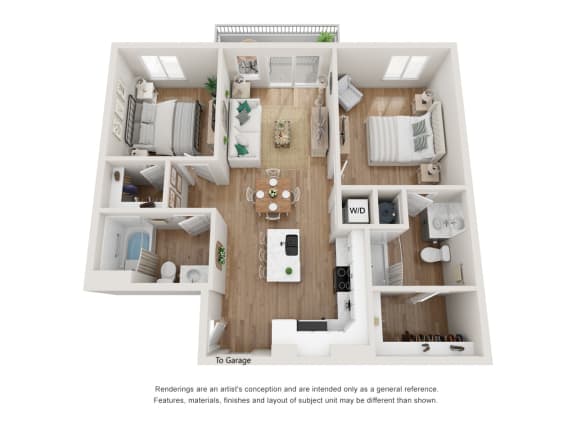 2 bedroom 2 bath Terracotta with Direct Garage Access 2 bedroom 2 bath Terracotta with Direct Garage Access at Alma Apartment Homes, Nevada, 89014