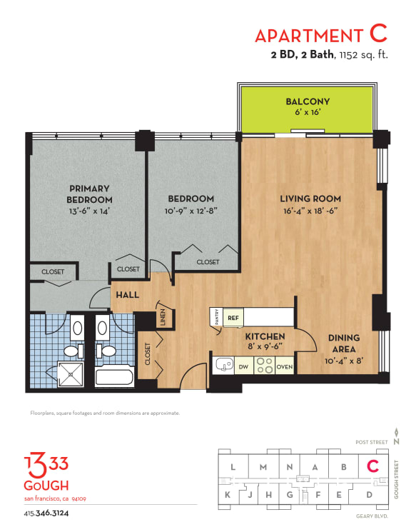 C two bedroom two bathroom