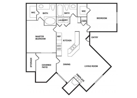 Santa Cruz (B-1) floor plan.