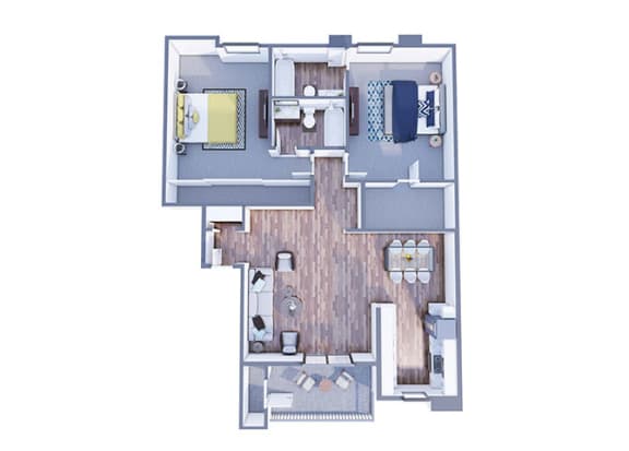 Wrigley Floor Plan Wrigley Floor Plan at The Vicinity, Phoenix, 85016