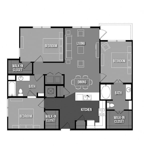 Floor Plans of Urban Crest in Lake Jackson, TX