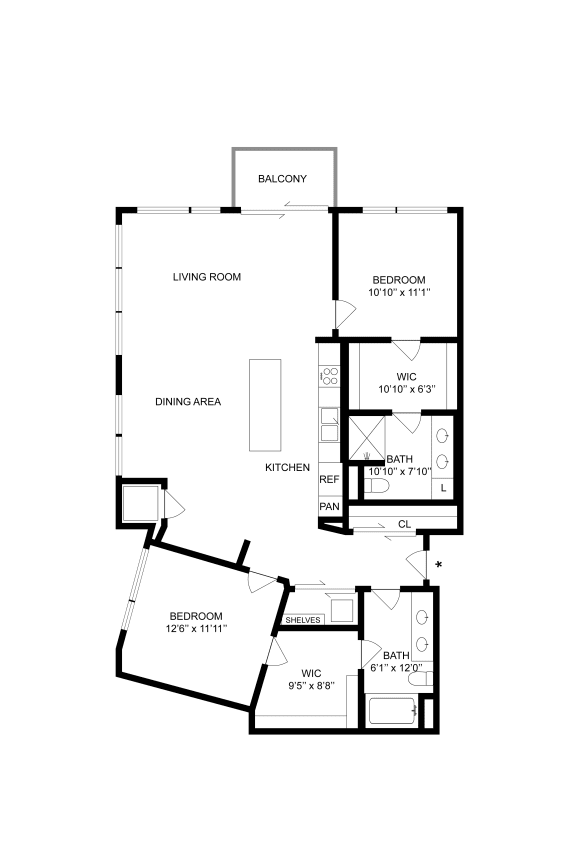 Floor Plan  two bedroom
