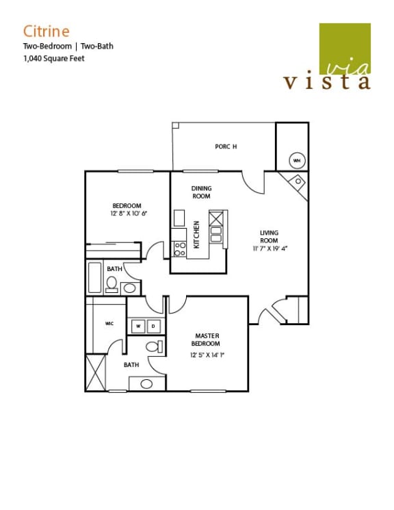 Citrine Floor Plan at Via Vista, Rio Rancho, 87124