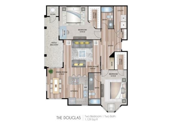 Douglas Floor Plan at Briargate on Main, Colorado