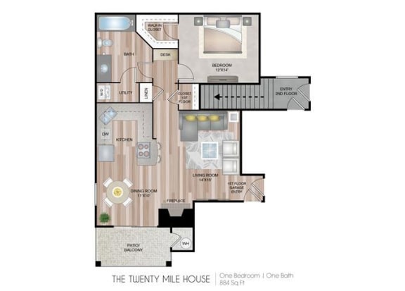 Twenty Mile House Floor Plan at Briargate on Main, Parker, Colorado