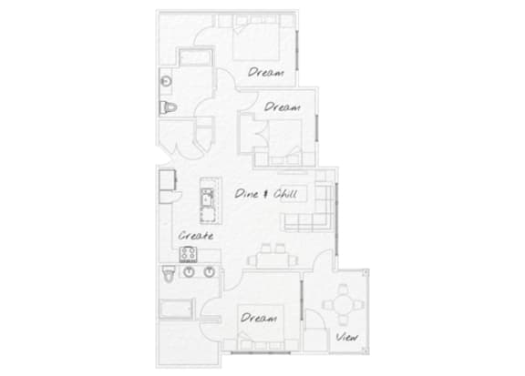 the h-1 floor plan.