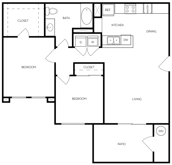 Cypress Floor Plan at Lasselle Place, California, 92551