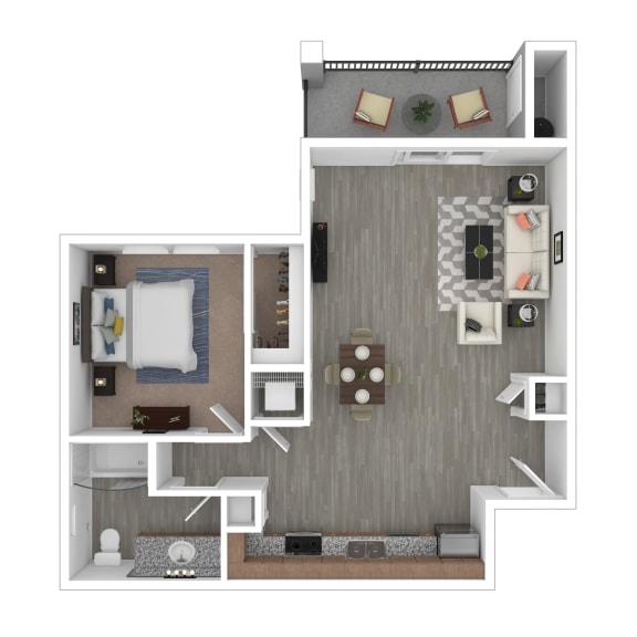 One bedroom One bathroom at Edgewater at the Cove, Oregon, 97045