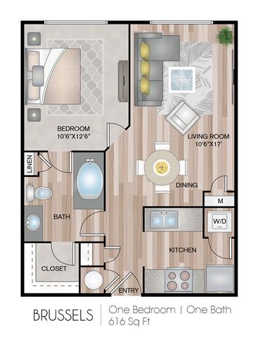 Brussels Floor Plan at Notting Hill, Georgia, 30346