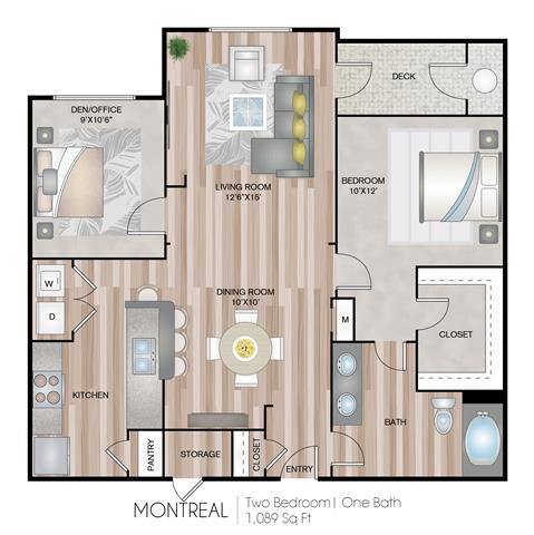 Montreal Floor Plan at Notting Hill, Georgia, 30346