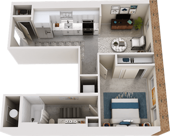 One bedroom one bathroom