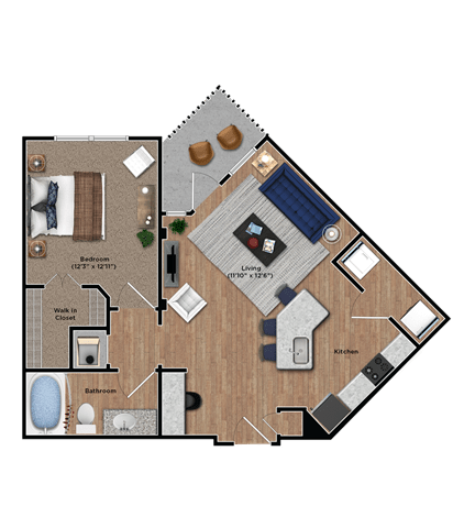 One Bedroom One Bedroom