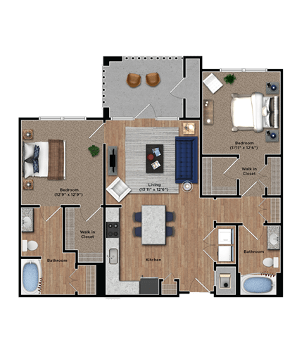 Two Bedroom Two Bedroom