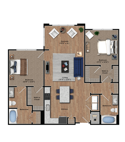 Two Bedroom Two Bedroom