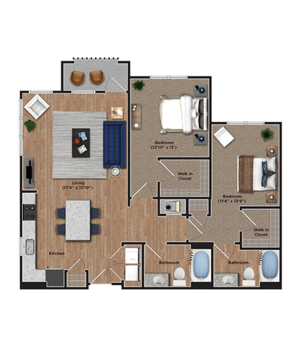 Two Bedroom Two Bedroom