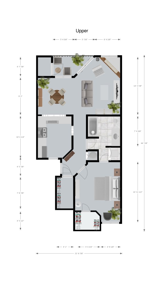 One bedroom one bathroom