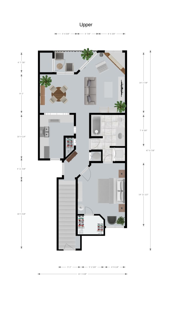 One bedroom one bathroom
