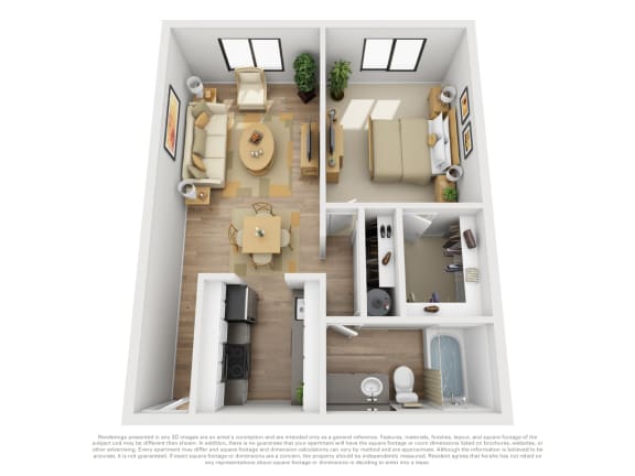 Lineage 1 bed 1 bath