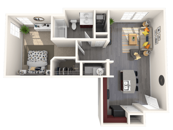 A2 Floor Plan A2 Floor Plan at Lux at Stoughton, Stoughton, Massachusetts