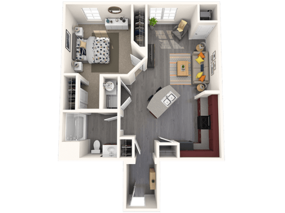A5 Floor Plan A5 Floor Plan at Lux at Stoughton, Stoughton