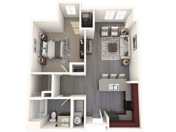 A7 Floor Plan A7 Floor Plan at Lux at Stoughton, Massachusetts, 02072