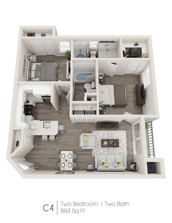 Two Bedroom Two Bedroom