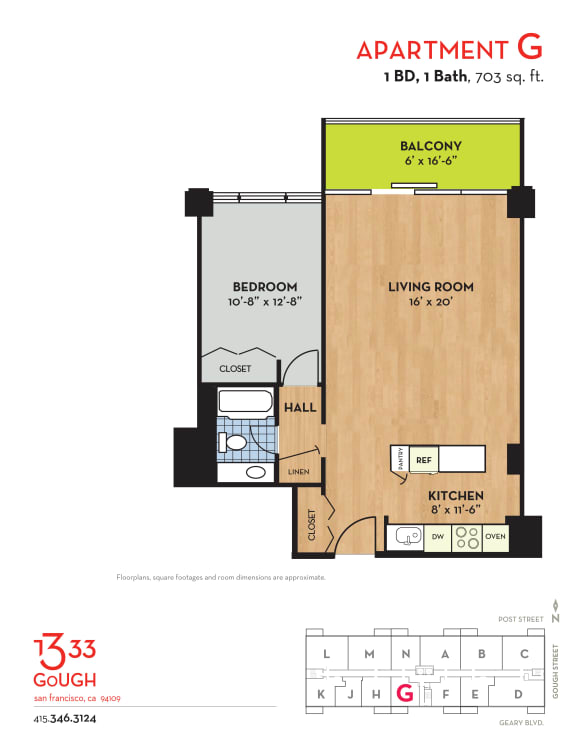 G one bedroom one bathroom