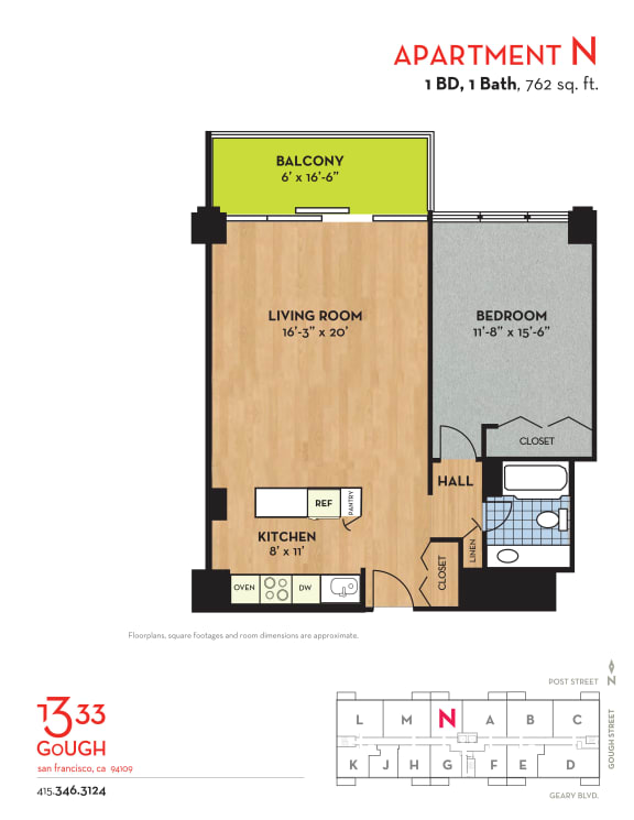 N one bedroom one bathroom