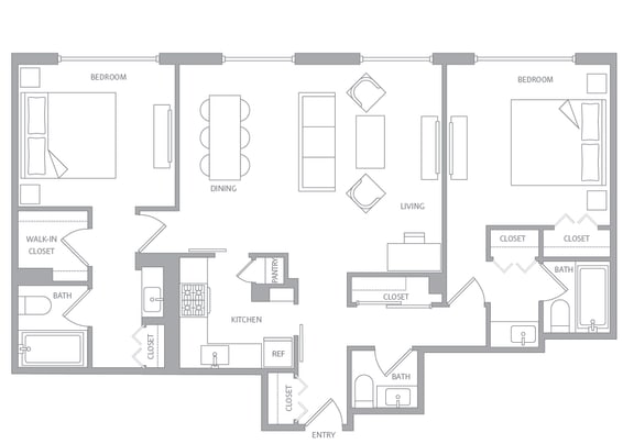b20a Floor Plan b20a Floor Plan at Nob Hill Tower, San Francisco, California