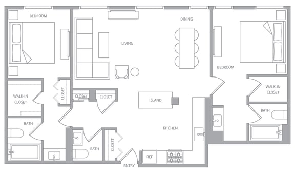 b20c Floor Plan b20c Floor Plan at Nob Hill Tower, California