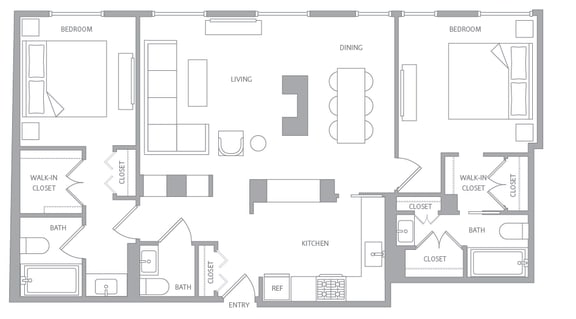 b20d Floor Plan b20d Floor Plan at Nob Hill Tower, California, 94109