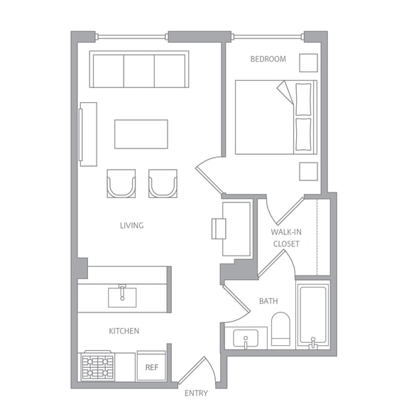 e10c Floor Plan e10c Floor Plan at Nob Hill Tower, San Francisco, CA, 94109
