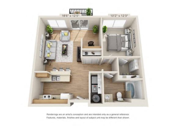 One Bedroom One Bedroom at 206, Oregon, 97006