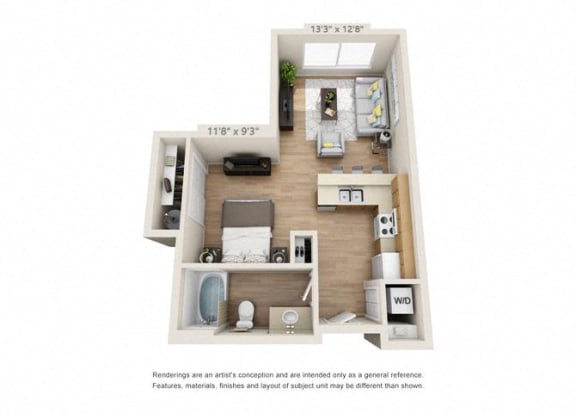 Studio Studio at 206, Hillsboro, OR, 97006