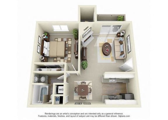 Cascade Floor Plan Cascade Floor Plan at 81 Fifty at West Hills, Portland, OR