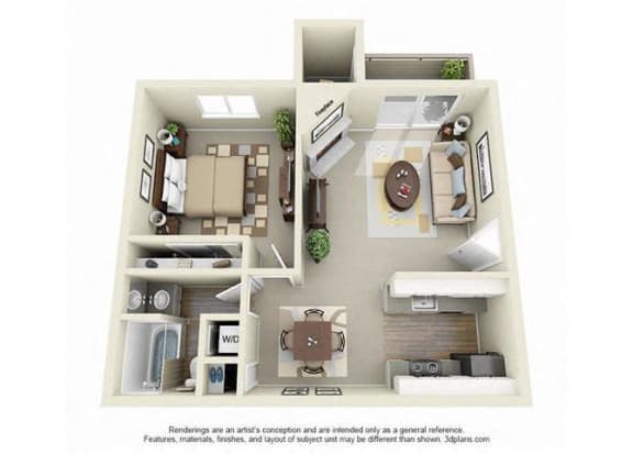 Hilltop Floor Plan at 81 Fifty at West Hills, Portland, OR, 97225