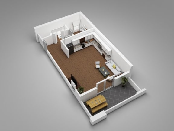 Floor Plan  Studio |480 sq. ft. S1