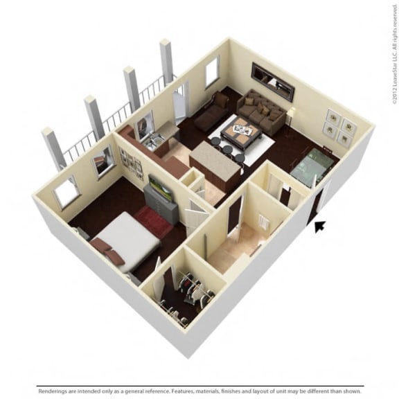 A1 floor plan 3D