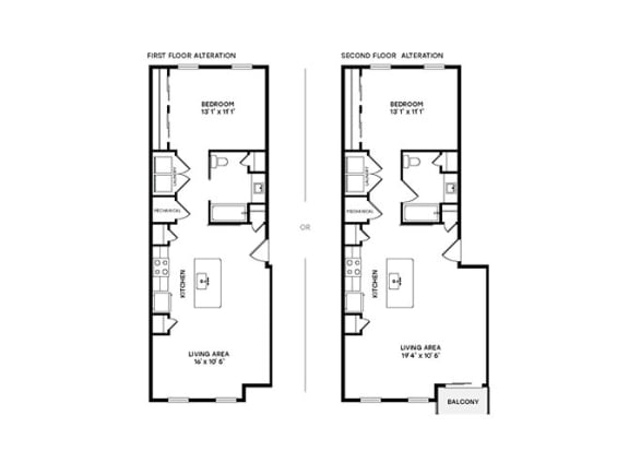 One bedroom One bathroom