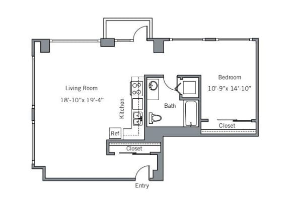 11CI Floor plan. 11CI Floor plan at The Wyatt, Oregon