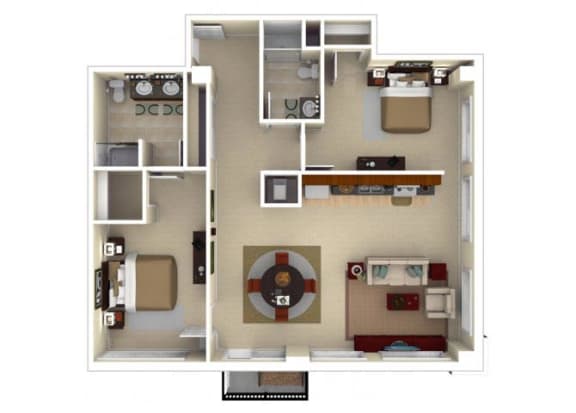 22CD Floor plan at The Wyatt, Oregon, 97209
