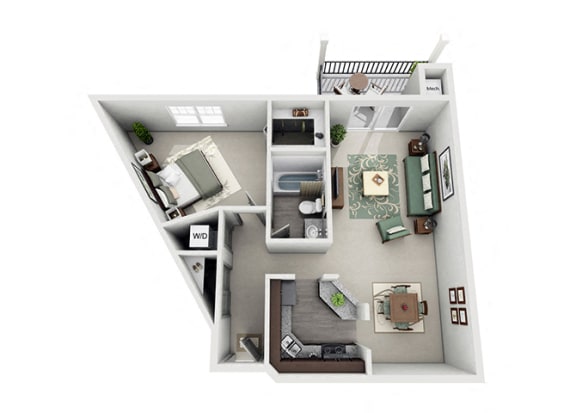 One bedroom one bathroom
