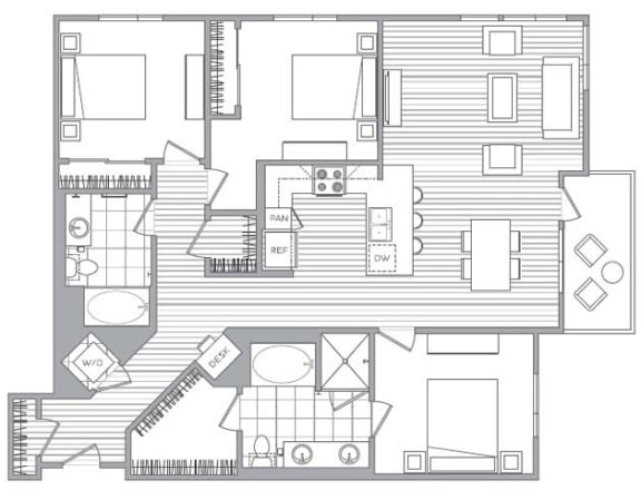 Floor Plan  R Floor Plan at Vora Mission Valley, San Diego
