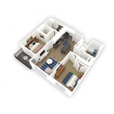 Floor Plan  Delambre floor plan 3D