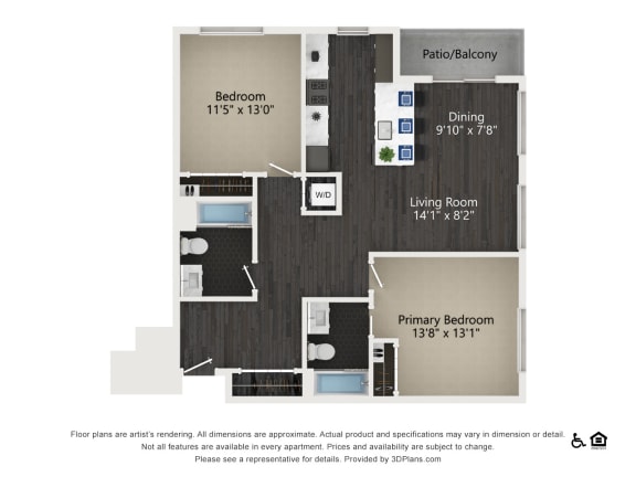 B.6 Floor Plan B.6 Floor Plan at Quattro, Salt Lake City, UT
