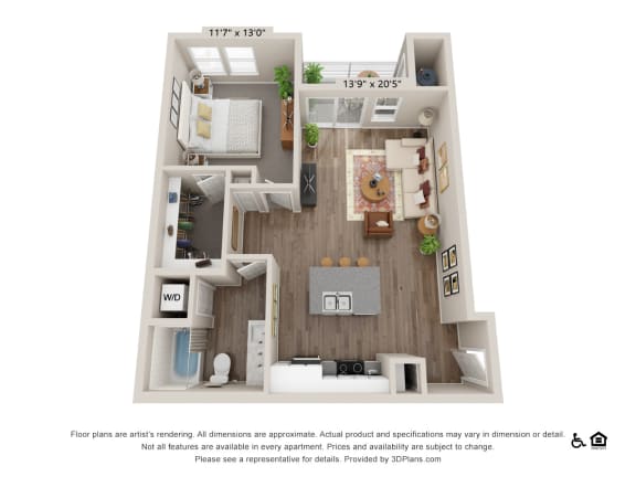 One bedroom one bathroom